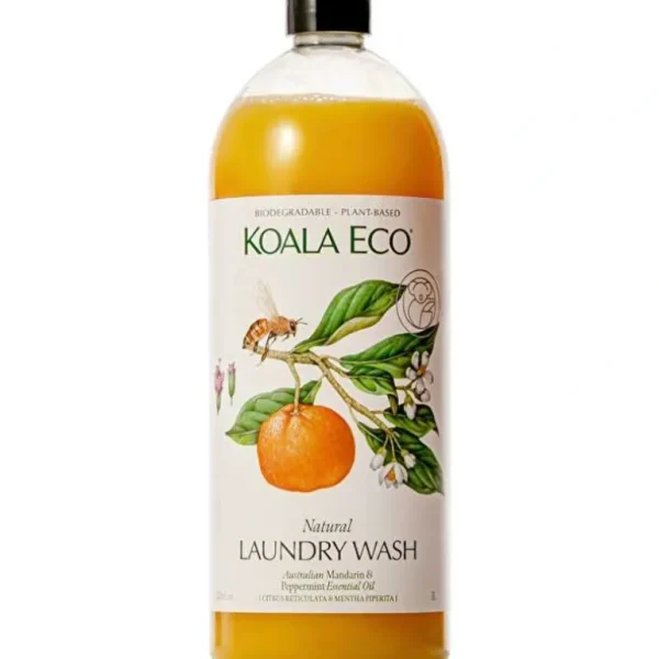 Wash<Koala Eco Laundry Wash Mandarin & Peppermint 1000ml - GlowEssence Care - Embrace the Essence of Radiance with Premium Skincare Solutions