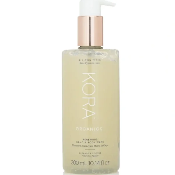 Wash<Kora Organics Renewing Hand & Body Wash 300ml/10.14oz - GlowEssence Care - Embrace the Essence of Radiance with Premium Skincare Solutions