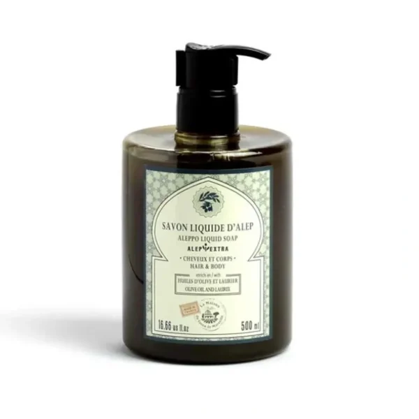 Wash<La Maison du Savon de Marseille Aleppo Liquid Soap 500ml (around 8%-15% Laurel Oil) Fixed Size - GlowEssence Care - Embrace the Essence of Radiance with Premium Skincare Solutions