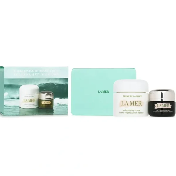Hot La Mer The Glowing Hydration Duet: Cream 60ml + Eye Concentrate 15ml 2pcs - GlowEssence Care - Embrace the Essence of Radiance with Premium Skincare Solutions