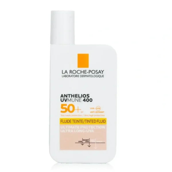 Clearance La Roche Posay Anthelios UVmune 400 Tinted Fluid SPF50 50ml/1.69oz - GlowEssence Care - Embrace the Essence of Radiance with Premium Skincare Solutions