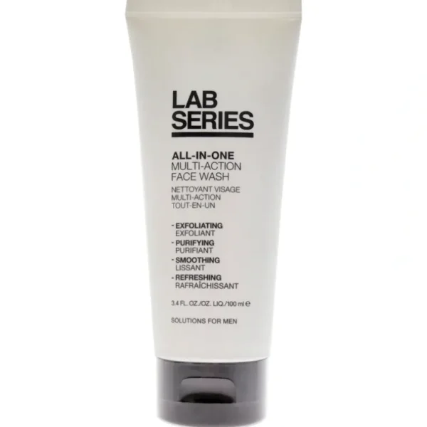 Wash<Lab Series All-In-One Multi Action Face Wash by Lab Series for Men - 3.4 oz Cleanser - GlowEssence Care - Embrace the Essence of Radiance with Premium Skincare Solutions