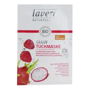 New Lavera Sheet Mask - Illuminating (With Organic Dragon Fruit & Organic Raspberry) 1sheet - GlowEssence Care - Embrace the Essence of Radiance with Premium Skincare Solutions