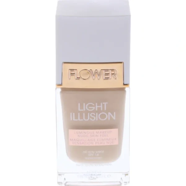 Beauty<Light Illusion Foundation SPF 18 - L2 Ivory by Flower Beauty for Women - 1 oz Foundation - GlowEssence Care - Embrace the Essence of Radiance with Premium Skincare Solutions