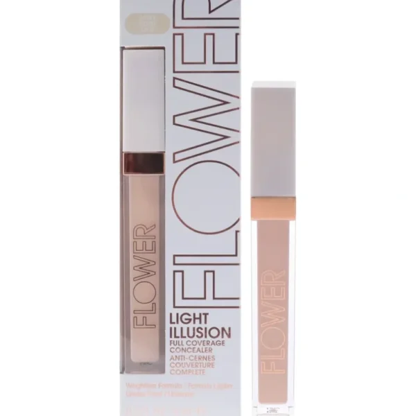 Beauty<Light Illusion Full Coverage Concealer - L0.5 Ivory by Flower Beauty for Women - 0.2 oz Concealer - GlowEssence Care - Embrace the Essence of Radiance with Premium Skincare Solutions