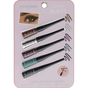 Cheap Liquid Eyeliner Collection Set by Marie Claire for Women - 5 Pc Liquid Eyeliner - GlowEssence Care - Embrace the Essence of Radiance with Premium Skincare Solutions