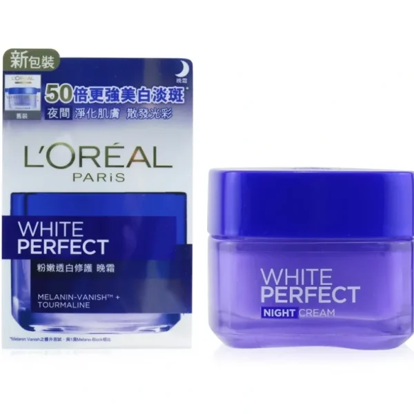 Best L'Oreal Dermo-Expertise White Perfect Soothing Cream Night 50ml/1.7oz - GlowEssence Care - Embrace the Essence of Radiance with Premium Skincare Solutions