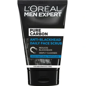 Online L'Oreal Men Expert Pure Carbon Deep Cleansing Daily Face Scrub 100 ml - GlowEssence Care - Embrace the Essence of Radiance with Premium Skincare Solutions
