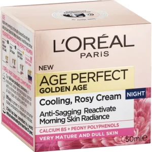 Hot L'Oreal Paris Age Perfect Golden Rosy Redensifying Night Cream 50ml - GlowEssence Care - Embrace the Essence of Radiance with Premium Skincare Solutions