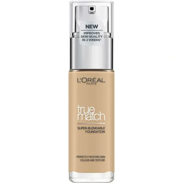 Online L'Oreal Paris True Match Liquid Foundation 30ml - Creamy Beige - GlowEssence Care - Embrace the Essence of Radiance with Premium Skincare Solutions