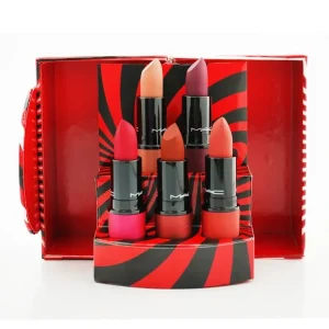 Shop MAC Mistletoe Matte Powder Kiss Lipstick Set (5x Lipstick) (Limited Edition) 5x3g/0.1oz - GlowEssence Care - Embrace the Essence of Radiance with Premium Skincare Solutions