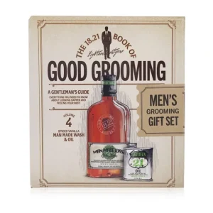 Flash Sale 18.21 Man Made Book of Good Grooming Gift Set Volume 4: Spiced Vanilla (Wash 532ml + Oil 60ml) 2pcs - GlowEssence Care - Embrace the Essence of Radiance with Premium Skincare Solutions