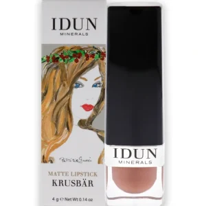Lip-care<Matte Lipstick - 108 Krusbar by Idun Minerals for Women - 0.14 oz Lipstick - GlowEssence Care - Embrace the Essence of Radiance with Premium Skincare Solutions