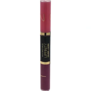 Store Max Factor Lipfinity Colour and Gloss - 650 Lingering Pink by Max Factor for Women - 2 x 3 ml Lip Gloss - GlowEssence Care - Embrace the Essence of Radiance with Premium Skincare Solutions