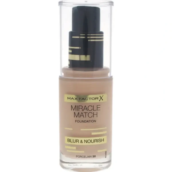 Best Sale Max Factor Miracle Match Foundation - # 30 Porcelain by Max Factor for Women - 30 ml Foundation - GlowEssence Care - Embrace the Essence of Radiance with Premium Skincare Solutions