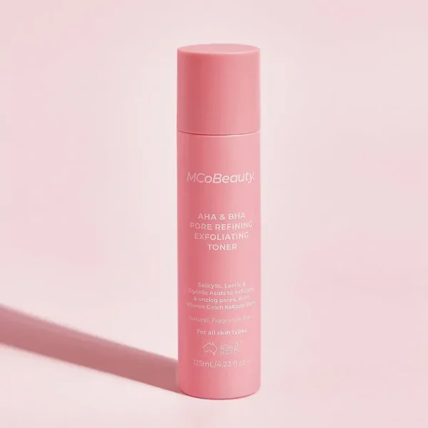 Beauty<MCoBeauty AHA & BHA Pore Refining Exfoliating Toner 125ml - GlowEssence Care - Embrace the Essence of Radiance with Premium Skincare Solutions