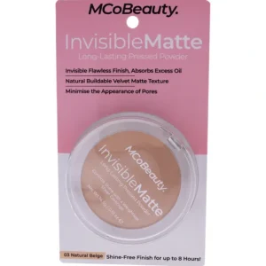 Beauty<MCoBeauty Invisible Matte Long-Lasting Pressed Powder - 03 Natural Beige by MCoBeauty for Women - 0.51 oz Powder - GlowEssence Care - Embrace the Essence of Radiance with Premium Skincare Solutions