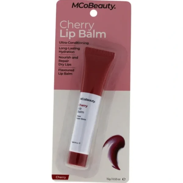 Beauty<MCoBeauty Lip Balm - Cherry by MCoBeauty for Women - 0.53 oz Lip Balm - GlowEssence Care - Embrace the Essence of Radiance with Premium Skincare Solutions