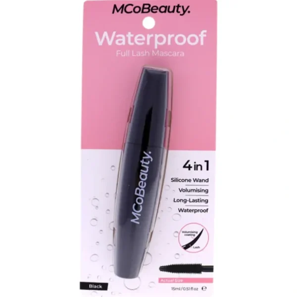 Beauty<MCoBeauty Waterproof Full Lash Mascara - Black by MCoBeauty for Women - 0.51 oz Mascara - GlowEssence Care - Embrace the Essence of Radiance with Premium Skincare Solutions
