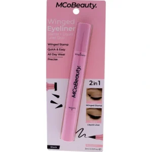 Beauty<MCoBeauty Winged Eyeliner Stamp and Liquid Liner Duo - Black by MCoBeauty for Women - 0.1 oz Eyeliner - GlowEssence Care - Embrace the Essence of Radiance with Premium Skincare Solutions