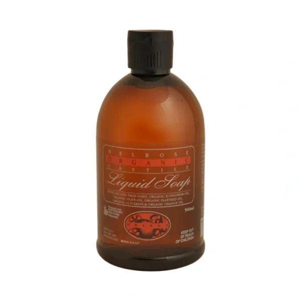 Wash<Melrose Organic Castile Liquid Soap Orange Refill 500ml - GlowEssence Care - Embrace the Essence of Radiance with Premium Skincare Solutions