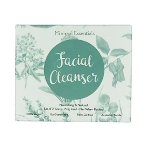 New Minimal Essentials Facial Cleansing Bar (Nourishing & Natural) x 2 Pack ( net) 150g - GlowEssence Care - Embrace the Essence of Radiance with Premium Skincare Solutions