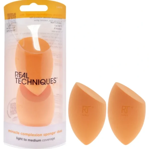 Complexion-care<Miracle Complexion Sponge Duo - 1462 by Real Techniques for Women - 2 Pc Sponge - GlowEssence Care - Embrace the Essence of Radiance with Premium Skincare Solutions
