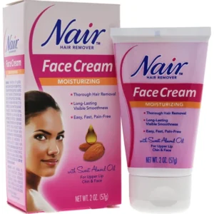 Clearance Nair Moisturizing Face Cream For Upper Lip Chin And Face Hair Removal by Nair for Women - 2 oz Cream - GlowEssence Care - Embrace the Essence of Radiance with Premium Skincare Solutions