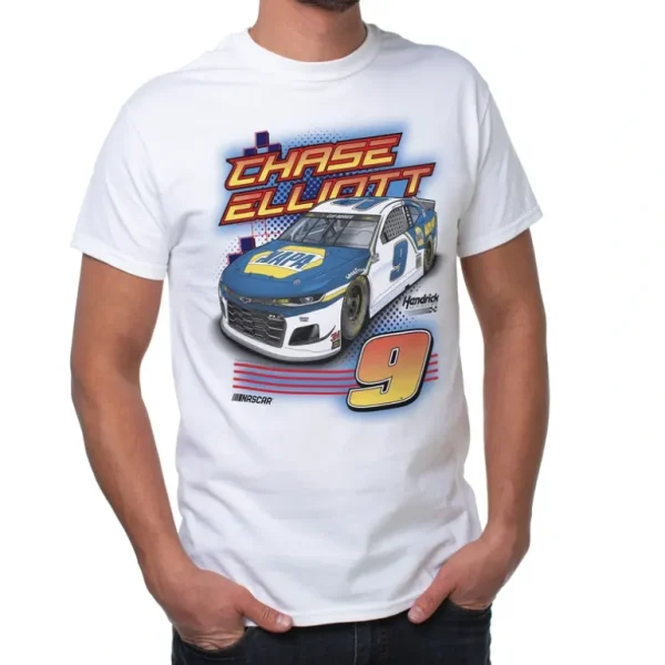 Shop All<NASCAR Mens Classic Crew Tee - Chase Elliot - 1 White by DelSol for Men - 1 Pc T-Shirt (2XL) - GlowEssence Care - Embrace the Essence of Radiance with Premium Skincare Solutions
