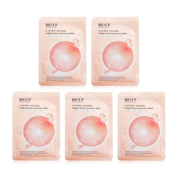 Store Natural Beauty BIO UP a-GG Skin Activating Golden Yeast Liposome Mas 5x25ml/0.84oz - GlowEssence Care - Embrace the Essence of Radiance with Premium Skincare Solutions