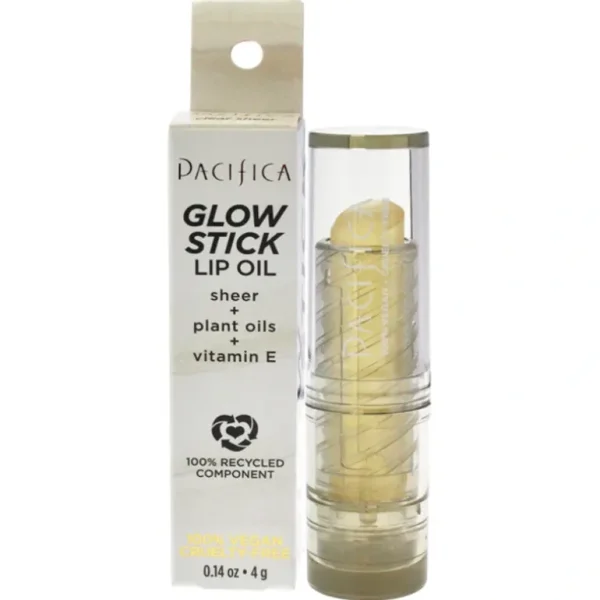 Hot Pacifica Glow Stick Lip Oil - Clear Sheer by Pacifica for Women - 0.14 oz Lip Oil - GlowEssence Care - Embrace the Essence of Radiance with Premium Skincare Solutions