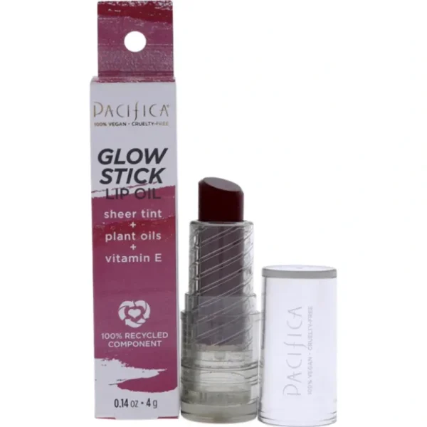 Online Pacifica Glow Stick Lip Oil - Crimson Crush by Pacifica for Women - 0.14 oz Lip Oil - GlowEssence Care - Embrace the Essence of Radiance with Premium Skincare Solutions