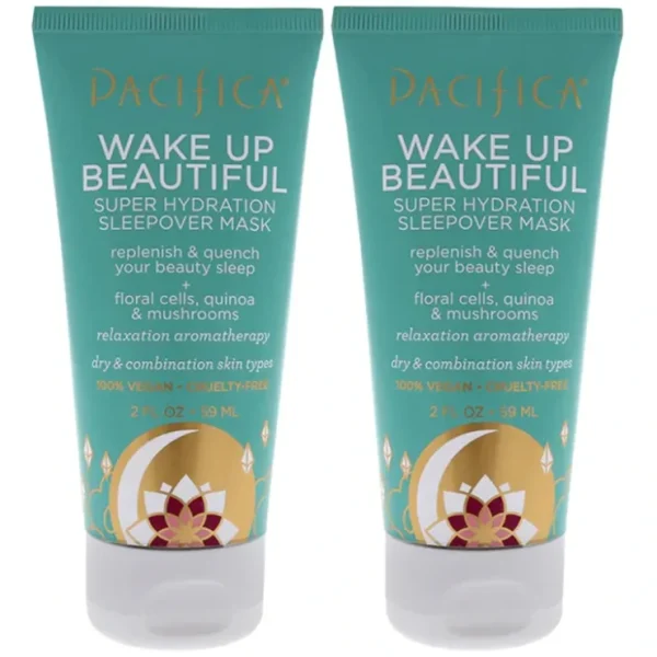 Lip-care*Pacifica Wake Up Beautiful Mask by Pacifica for Unisex - 2 oz Mask - Pack of 2 - GlowEssence Care - Embrace the Essence of Radiance with Premium Skincare Solutions