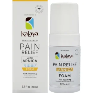 Discount Pain Relief Foam - Arnica by KaLaya Pain Relief for Unisex - 2.7 oz Foam - GlowEssence Care - Embrace the Essence of Radiance with Premium Skincare Solutions