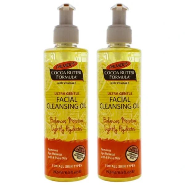 Wash*Palmers Cocoa Butter Facial Cleansing Oil - Pack of 2 by Palmers for Unisex - 6.5 oz Cleanser - GlowEssence Care - Embrace the Essence of Radiance with Premium Skincare Solutions