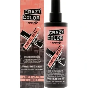 Wash*Pastel Spray - Peachy Coral by Crazy Color for Women - 8.45 oz Hair Spray - GlowEssence Care - Embrace the Essence of Radiance with Premium Skincare Solutions
