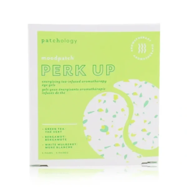 Eye-makeup*Patchology Moodpatch - Perk Up Energizing Tea-Infused Aromatherapy Eye Gels (Green Tea+Bergamot+White Mulberry) 5pairs - GlowEssence Care - Embrace the Essence of Radiance with Premium Skincare Solutions
