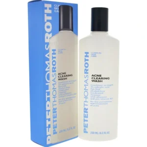 Discount Peter Thomas Roth Acne Clearing Wash by Peter Thomas Roth for Unisex - 8.5 oz Cleanser - GlowEssence Care - Embrace the Essence of Radiance with Premium Skincare Solutions