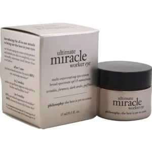 Discount Philosophy Ultimate Miracle Worker Eye SPF 15 Sunscreen by Philosophy for Unisex - 0.5 oz Eye Cream - GlowEssence Care - Embrace the Essence of Radiance with Premium Skincare Solutions