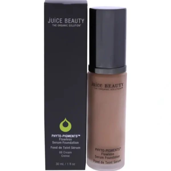 Beauty*Phyto-Pigments Flawless Serum Foundation - 08 Cream by Juice Beauty for Women - 1 oz Foundation - GlowEssence Care - Embrace the Essence of Radiance with Premium Skincare Solutions
