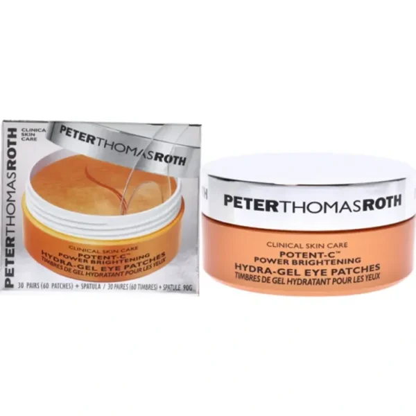 Eye-makeup*Potent-C Power Brightening Hydra-Gel Eye Patches by Peter Thomas Roth for Unisex - 60 Pc Patches - GlowEssence Care - Embrace the Essence of Radiance with Premium Skincare Solutions
