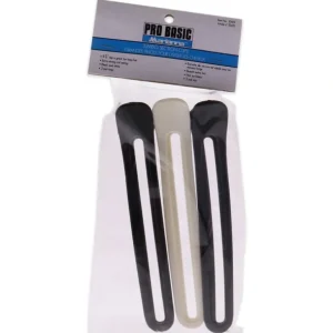 Online Pro Basic Jumbo Section Clips - Black-White by Marianna for Women - 3 Pc Hair Clips - GlowEssence Care - Embrace the Essence of Radiance with Premium Skincare Solutions