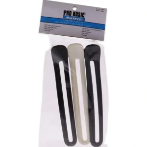 Lip-care*Pro Basic Jumbo Section Clips - Black-White by Marianna for Women - 3 Pc Hair Clips - GlowEssence Care - Embrace the Essence of Radiance with Premium Skincare Solutions