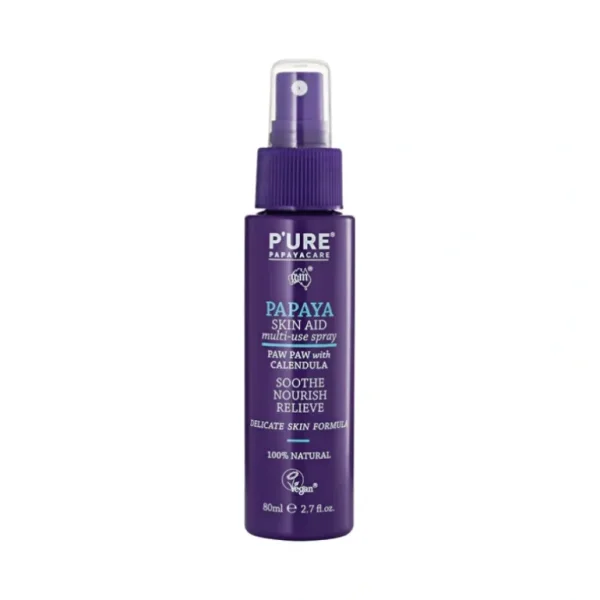 Hot P'URE Papayacare Papaya Skin Aid Multi-Use Spray (Paw Paw with Calendula) 80ml - GlowEssence Care - Embrace the Essence of Radiance with Premium Skincare Solutions