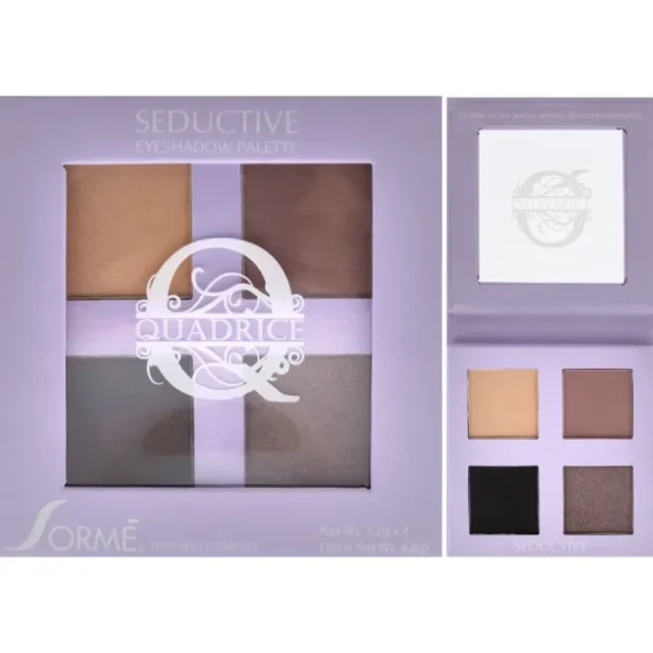 Clearance Quadrice Eyeshadow Palette - Seductive by Sorme Cosmetics for Women - 0.16 oz Eye Shadow - GlowEssence Care - Embrace the Essence of Radiance with Premium Skincare Solutions