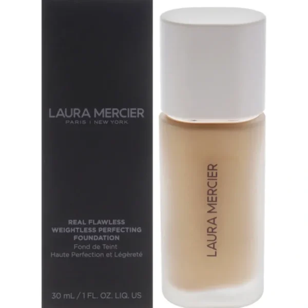 Complexion-care*Real Flawless Weightless Perfecting Foundation - 3W0 Sandstone by Laura Mercier for Women - 1 oz Foundation - GlowEssence Care - Embrace the Essence of Radiance with Premium Skincare Solutions