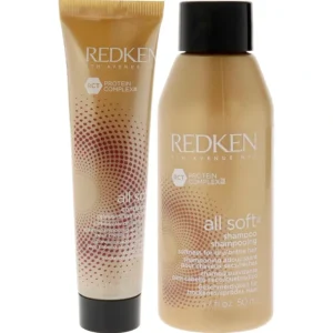 Online Redken All Soft Shampoo and Conditioner Kit by Redken for Unisex - 2 Pc Kit 1.7oz Shampoo, 1oz Conditioner - GlowEssence Care - Embrace the Essence of Radiance with Premium Skincare Solutions