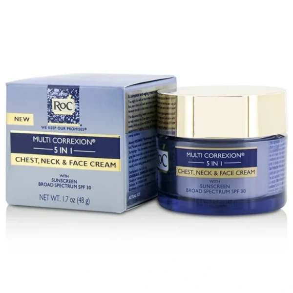 Complexion-care*ROC Multi Correxion 5 in 1 Chest, Neck & Face Cream With Sunscreen Broad Spectrum SPF30 50ml/1.7oz - GlowEssence Care - Embrace the Essence of Radiance with Premium Skincare Solutions