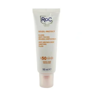 Flash Sale ROC Soleil-Protect Anti-Brown Spot Unifying Fluid SPF 50 UVA & UVB (Visibly reduces Brown Spots) 50ml/1.69oz - GlowEssence Care - Embrace the Essence of Radiance with Premium Skincare Solutions