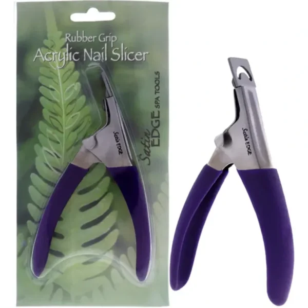 Discount Rubber Grip Acrylic Nail Slicer by Satin Edge for Unisex - 1 Pc Nail Slicer - GlowEssence Care - Embrace the Essence of Radiance with Premium Skincare Solutions